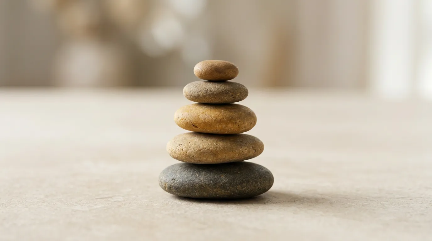 Symbolic representation of responsible gambling showing balance and control